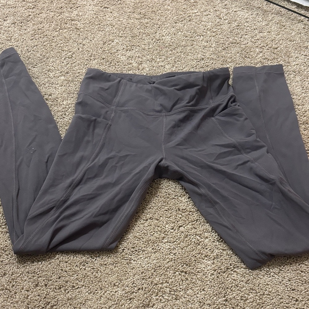 Athleta Girl Gray Leggings with pockets